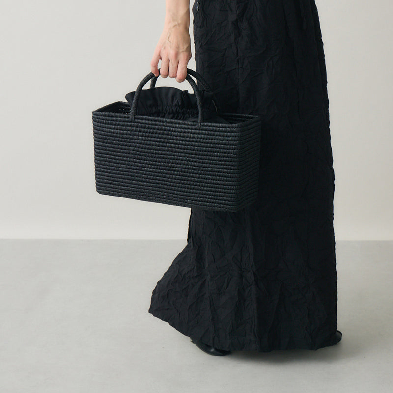 kuros'別注】ラフィアカゴバッグ浅型 M – kuros.style