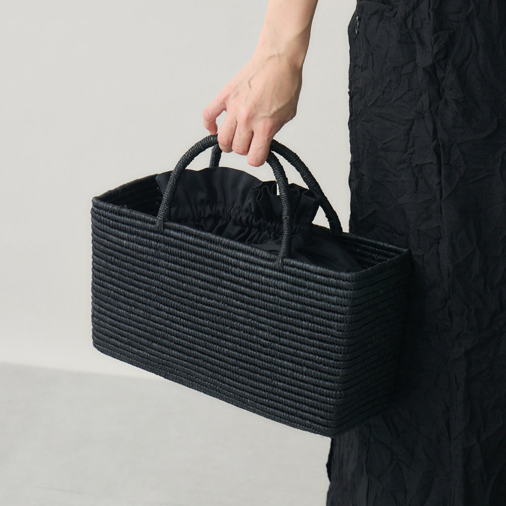 ラフィアバッグ浅型対応】インナー巾着バッグ – kuros.style