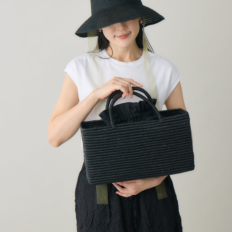 ラフィアバッグ浅型対応】インナー巾着バッグ – kuros.style