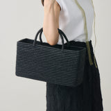 【kuros’別注】ラフィア カゴバッグ浅型 M