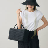 【kuros’別注】ラフィア カゴバッグ浅型 M