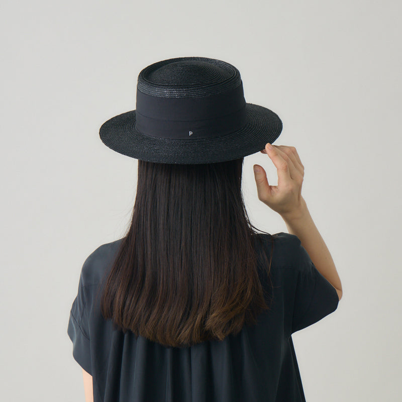 S.⭐︎カシラ　カンカン帽　黒リボン　Mサイズ cerena 麦わらカンカン帽 日本製 – kuros.style