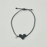 【kuros’別注色】Macrame Corazon Bracelet　ハートブレスレット