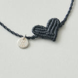 【kuros’別注色】Macrame Corazon Bracelet　ハートブレスレット
