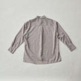 【kuros'オリジナル】スリットシースルーシャツ｜シアー ドライタッチ レディース