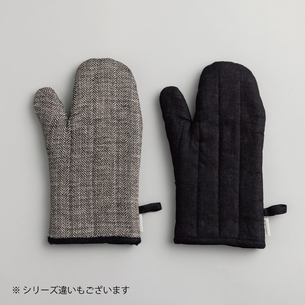 期間限定特別価格 LINEN&DECOR× kuros'別注品】BURFORD ミトン ブラック 小物