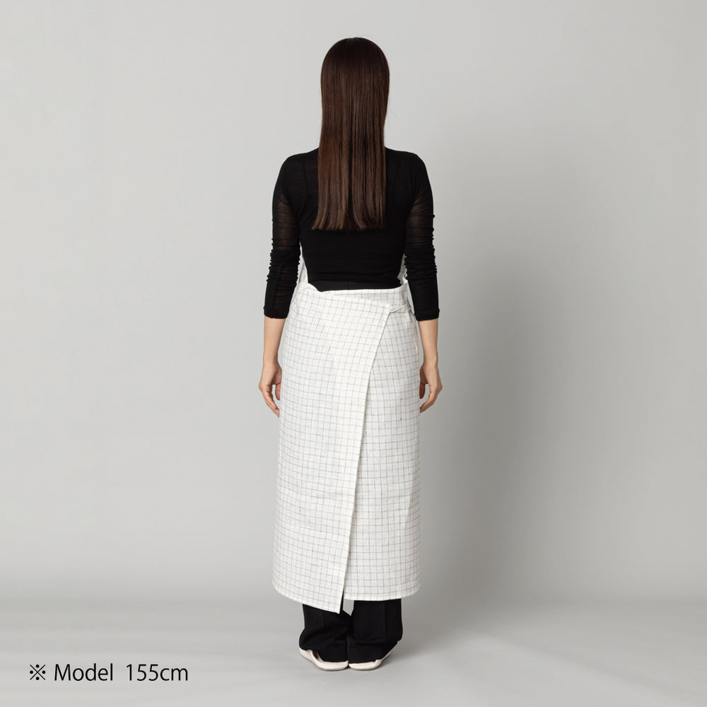 LINEN&DECOR× kuros'別注品】GRID フルエプロン オフホワイト – kuros