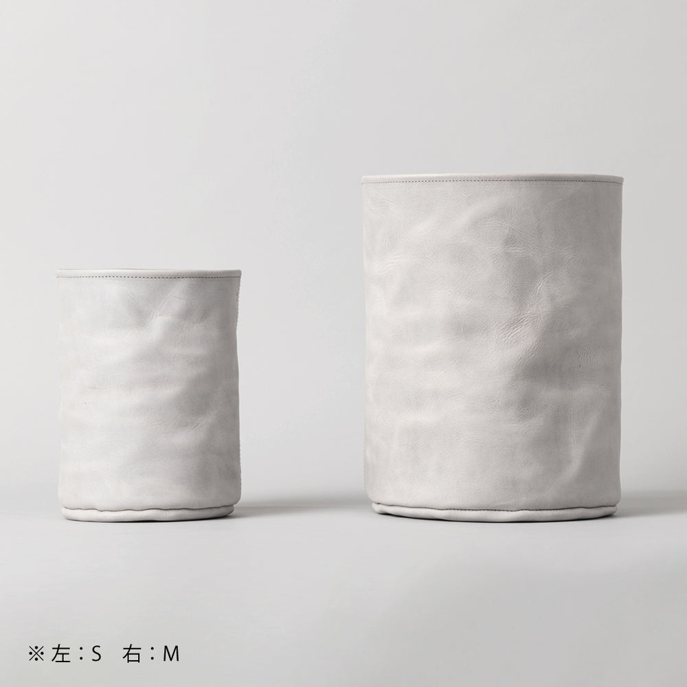 レザーゴミ箱 Trash box グレー – kuros.style