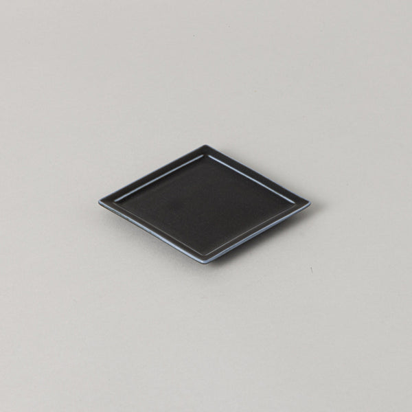 磁器 食器 正方形 スクエアプレート 角皿 小皿 取り皿 S 黒