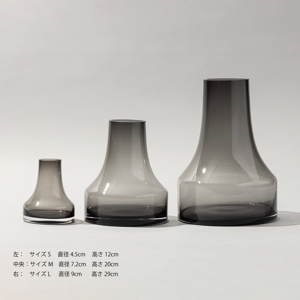 グレー 波形花器 花器 フラワーベース ファゴット グレー S 650-3GY – kuros.style