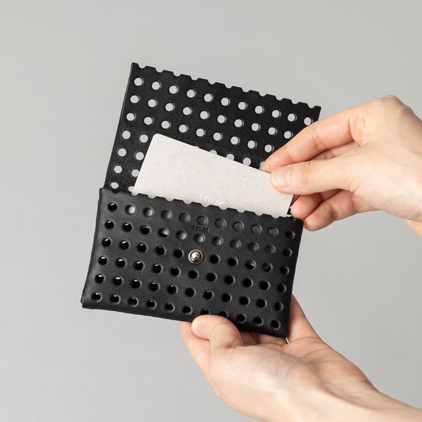 牛革”KAGO"カードケース BLACK