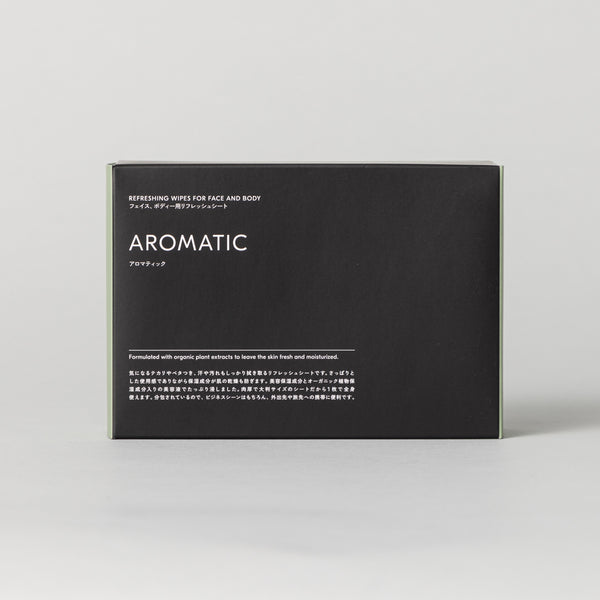 フェイス＆ボディ リフレッシュシート　AROMATIC 箱入り