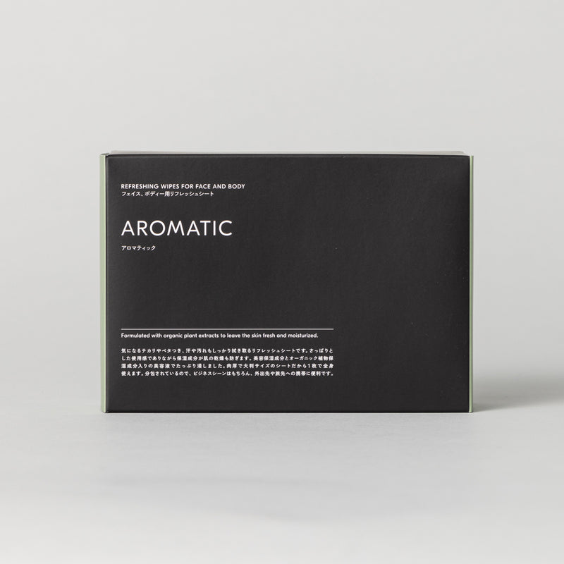 フェイス＆ボディ リフレッシュシート　AROMATIC 箱入り