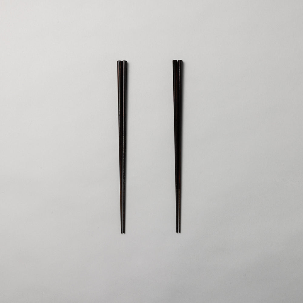 国産杉 漆黒極細箸 ペア 6角 【10年保証付】 – kuros.style