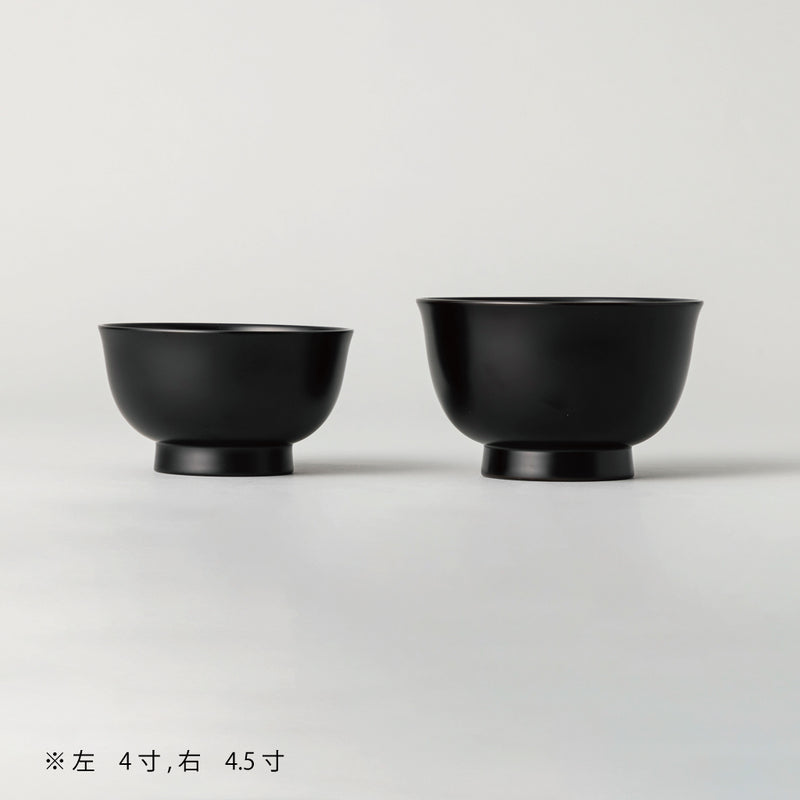 越前硬漆 朝倉椀 黒