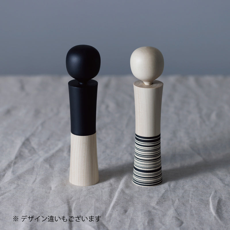 隈研吾 East Japan Project 鳴子こけし 防災 LED懐中電灯 黒ベタ塗り 箱入り