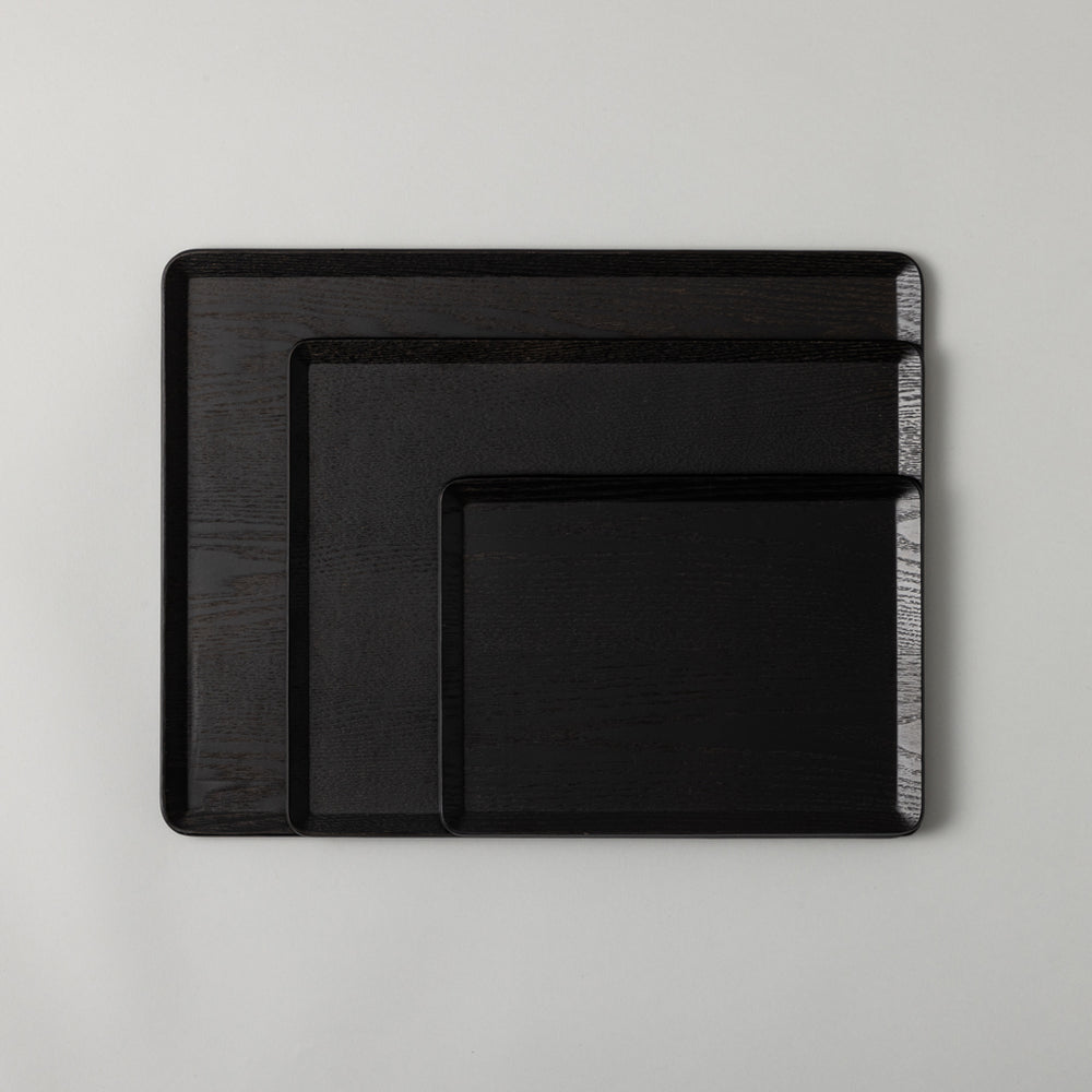 木製トレー プレイスマット L ウィロー 黒 – kuros.style