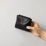 牛革コンパクト財布 FOLDシリーズ ブラック