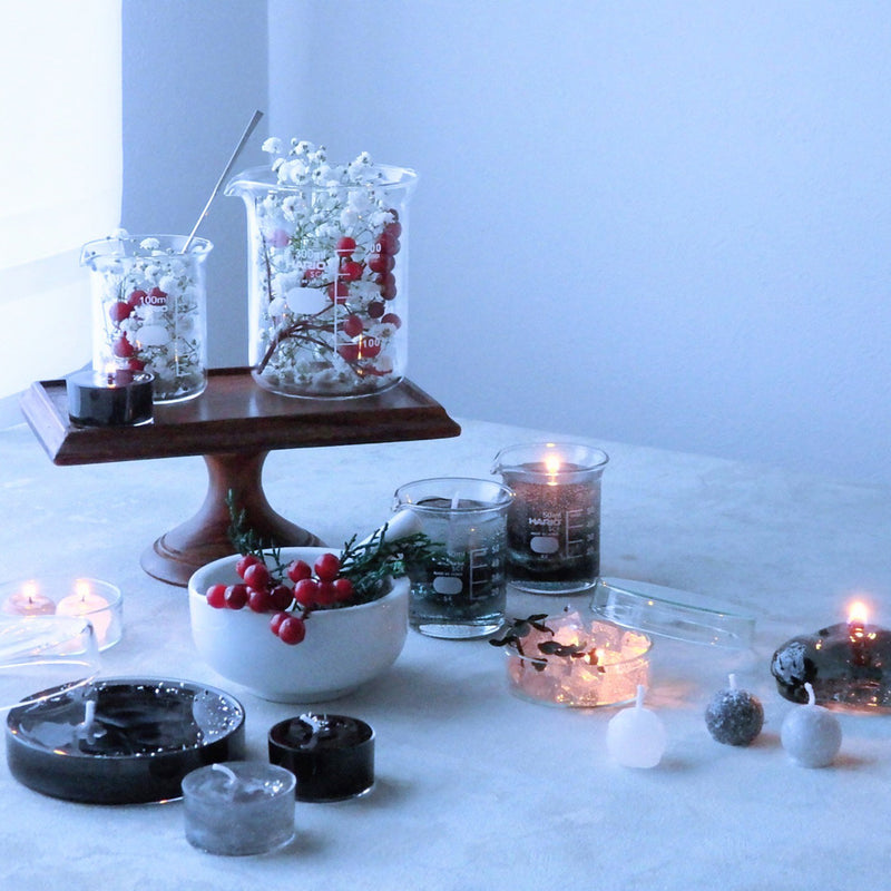 【徒然candle×kuros'】ジェルキャンドル～人魚 -宵の泡-～(箱入り)