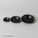 【kuros'オリジナル】IREKO 皿 黒 S