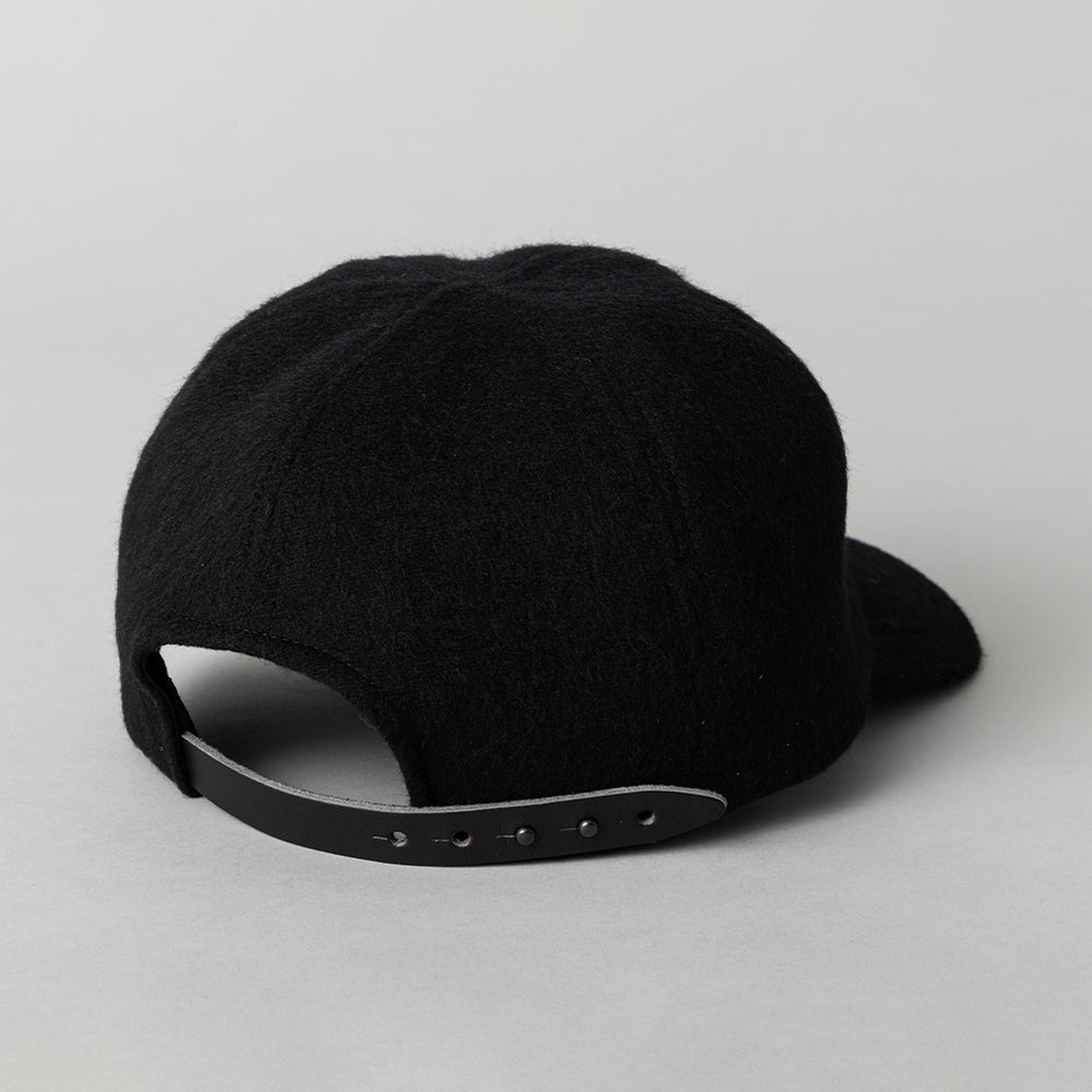 THE9SHOP黒ウールキャップ Nine Tailor × kuros'別注帽子＞Shaggy Solid Cap ウール