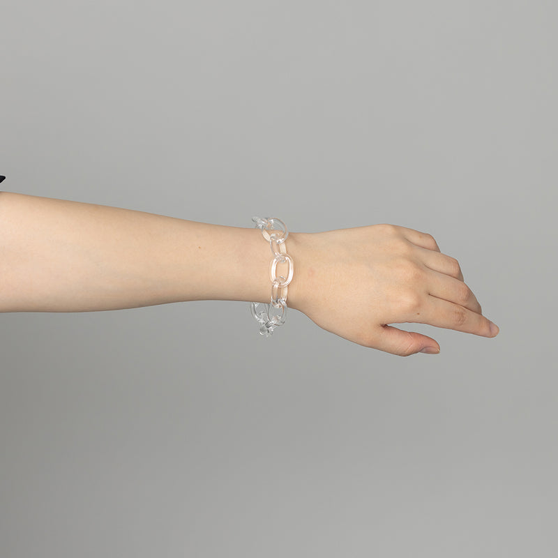 chain bracelet クリア