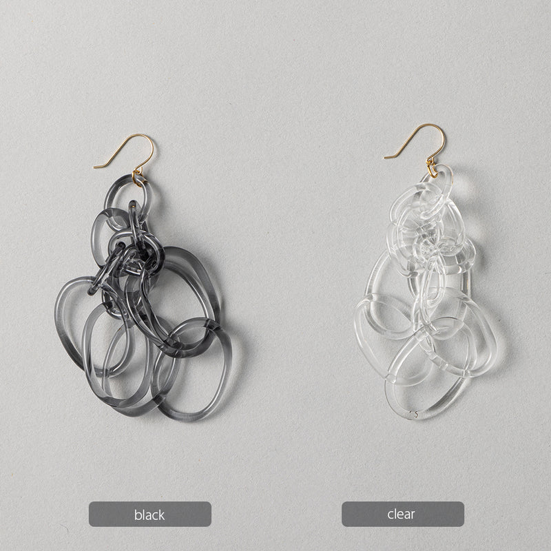 chandelier earring クリア