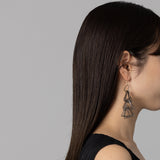 triangle earring (L) ブラック