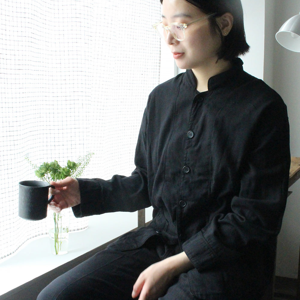 kuros'コラボ】 御黒染司 京都紋付ガーゼパジャマ ユニセックス kuros'コラボ】 御黒染司 京都紋付ガーゼパジャマ ユニセックス