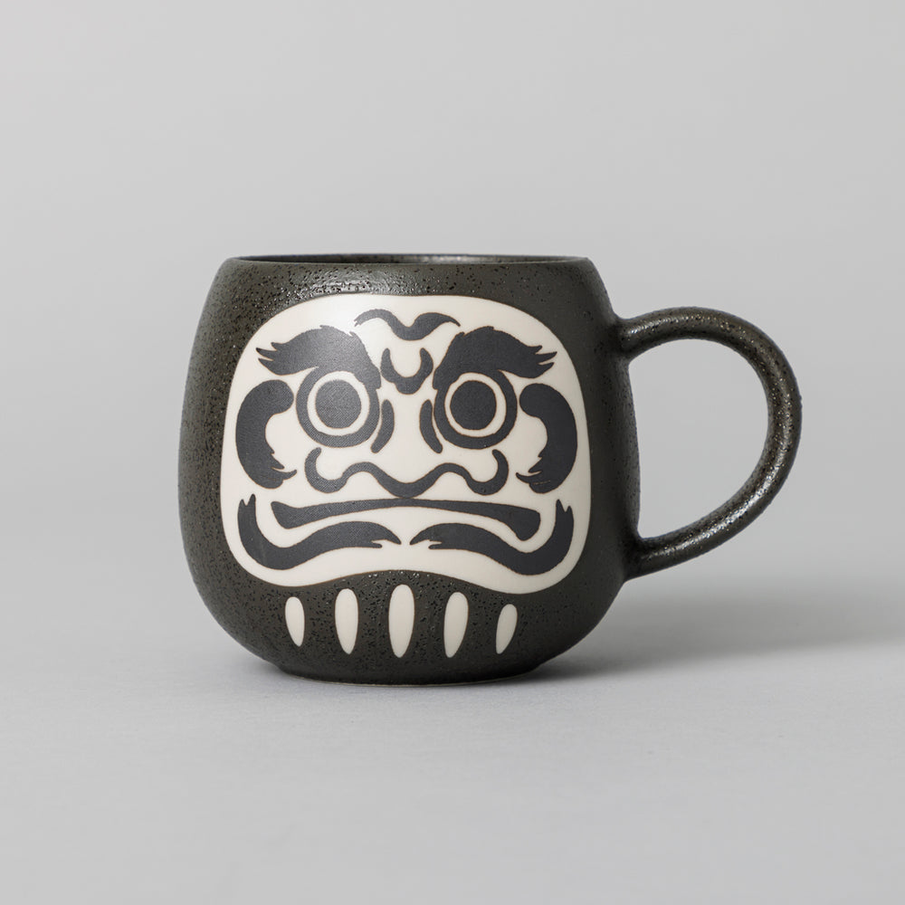 MINO DARUMA MUG だるまマグカップ 粉引 黒 – kuros.style