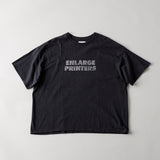 LOGO S/S TEE-BLEACH｜綿100％ ユニセックス 黒