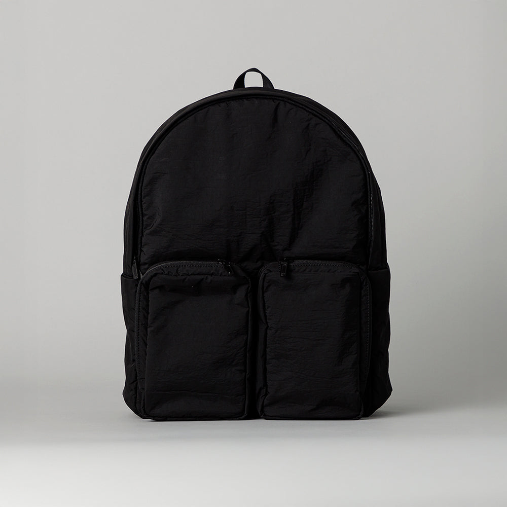 ふかふか塩縮ナイロンリュック 黒 豊岡製 – kuros.style