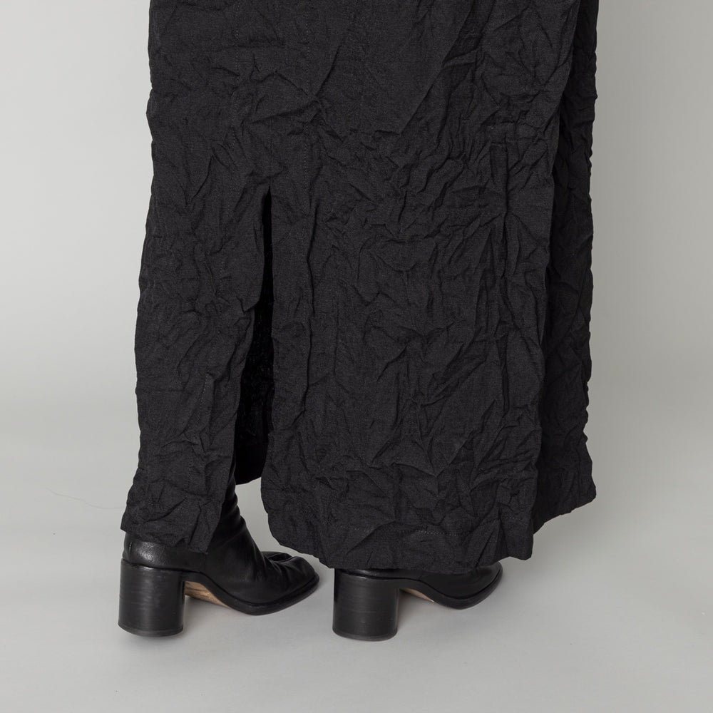 i'm here×kuros'別注品】UNFORM ワッシャープリーツ ワンピース 黒