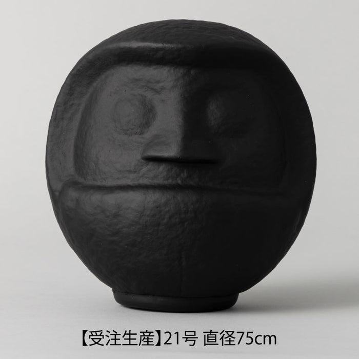 pe　50cm黒　名入だるま 受注生産】高崎だるま 黒・白無地 特大 21号 直径75cm – kuros.style