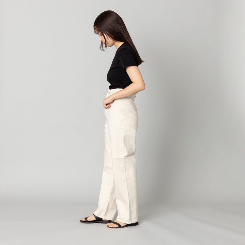 デニムパンツ OPTIMA OFF WHITE ONE WASH オフ白