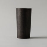 【kuros'オリジナル】チタン二重タンブラー GUNMETA プレミアム 黒 350ml 桐箱入り