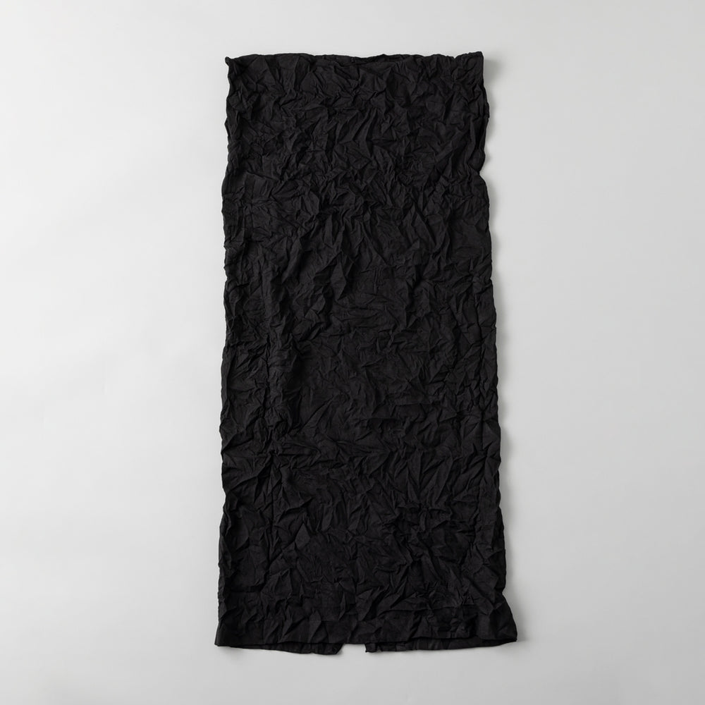 i'm here×kuros'別注品】UNFORM ワッシャープリーツ ワンピース 黒