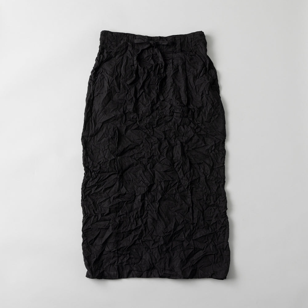 i'm here×kuros'別注品】UNFORM ワッシャープリーツ スカート 黒