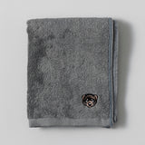 【kuros’オリジナル】ふんわり甘撚り 刺繍 バスタオル Ⅱ　今治産