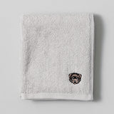 【kuros’オリジナル】ふんわり甘撚り 刺繍 バスタオル Ⅱ　今治産