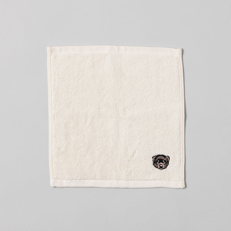 kuros'オリジナル】ふんわり甘撚り 刺繍 ミニタオル Ⅱ｜今治産 日本製