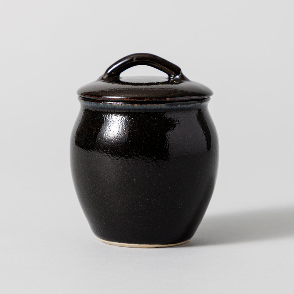 益子焼 壺 黒釉薬 – kuros.style