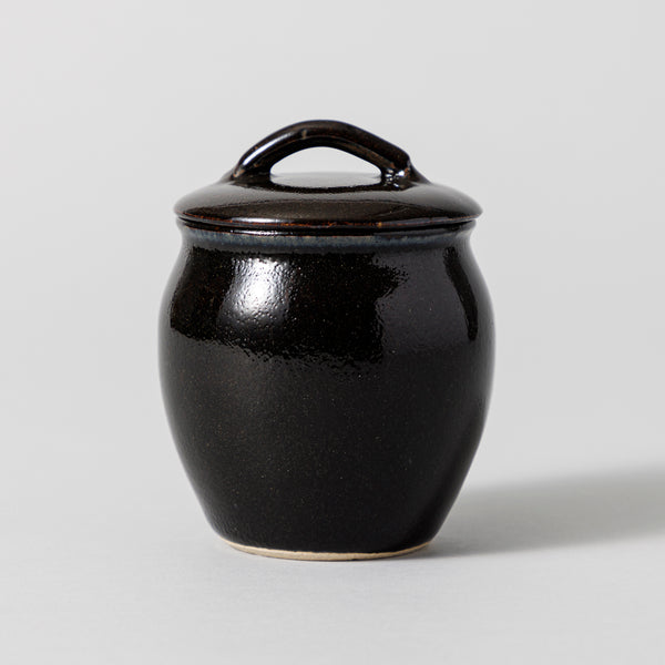 益子焼 壺 黒釉薬 – kuros.style