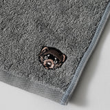 【kuros’オリジナル】ふんわり甘撚り 刺繍 ミニタオル Ⅱ｜今治産 日本製