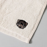 【kuros’オリジナル】ふんわり甘撚り 刺繍 バスタオル Ⅱ　今治産