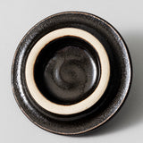 益子焼 壺 黒釉薬