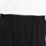 【接触冷感 | ドライタッチ】ポリエステルツイルワイドパンツ  | メンズ 黒