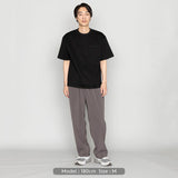 【接触冷感 | ドライタッチ】ツイルワイドパンツ | メンズ チャコールグレー