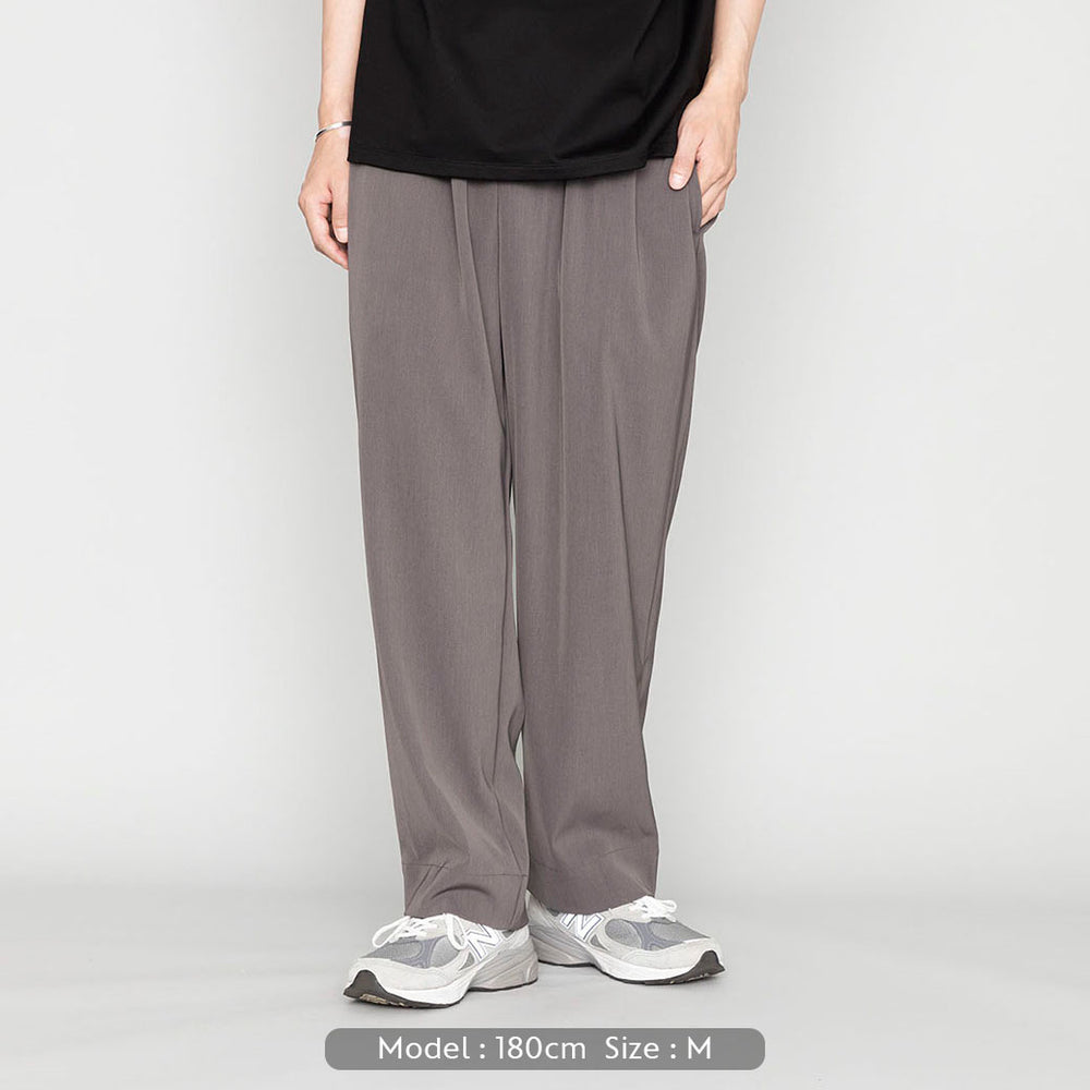 接触冷感 | ドライタッチ】ツイルワイドパンツ | メンズ