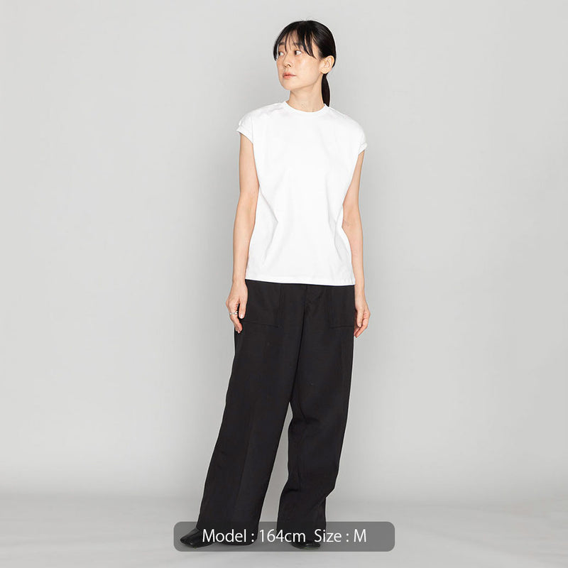 mono-kuros' ノースリーブＴシャツ 白